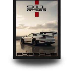 Porsche 911 GT3 RS Rear View Poster Frame