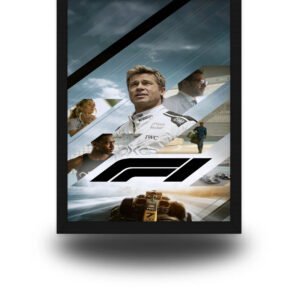 Formula 1 Movie Poster Frame | Brad Pitt Racing Wall Art