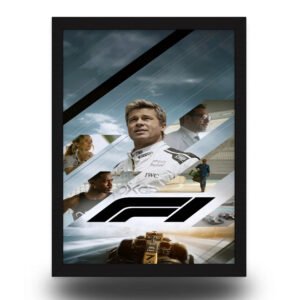 Formula 1 Movie Poster Frame | Brad Pitt Racing Wall Art
