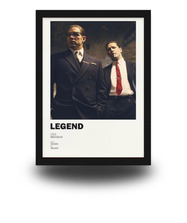 Legend Movie Poster Frame | Tom Hardy Gangster Wall Art