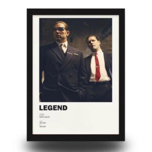 Legend Movie Poster Frame | Tom Hardy Gangster Wall Art