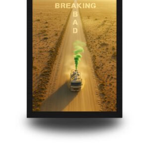 Breaking Bad RV Poster Frame | Desert Meth Lab Scene Wall Art