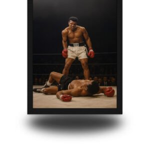 Muhammad Ali Knockout Poster Frame | Legendary Boxing Wall Art
