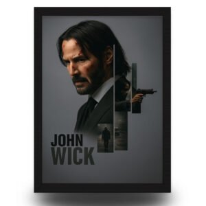 John Wick Poster Frame | Keanu Reeves Wall Art