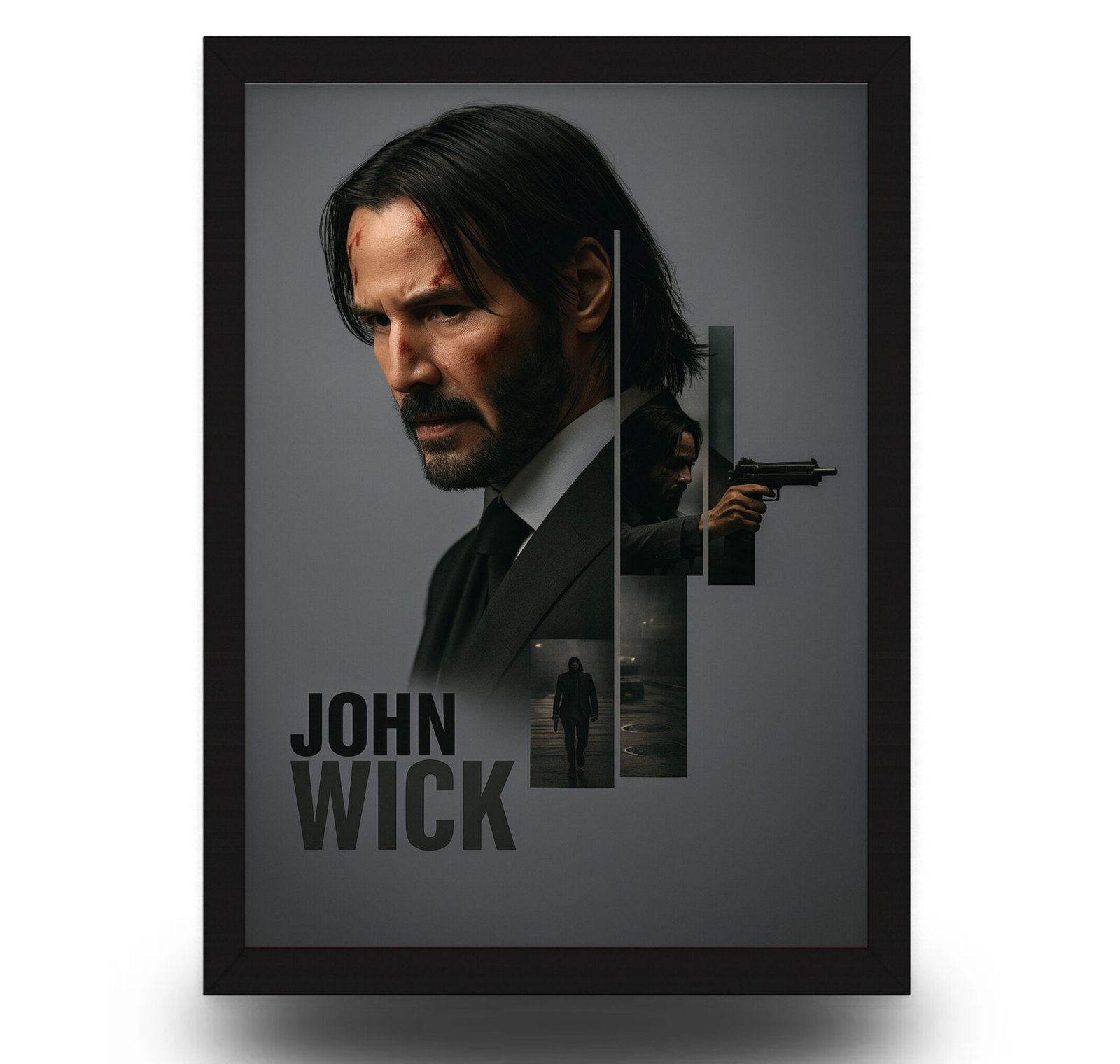 John Wick Poster Frame | Keanu Reeves Wall Art