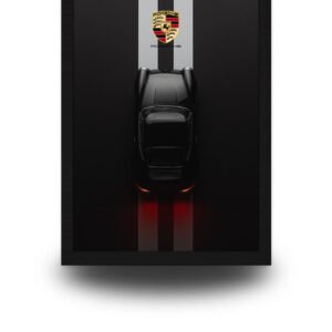 Porsche 911 Poster Frame | Luxury Sports Car Wall Art
