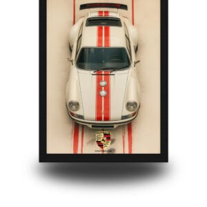 Porsche 911 Classic Poster Frame | Vintage Sports Car Wall Art