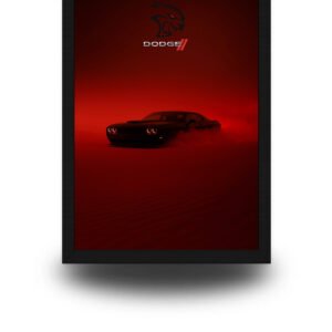 Dodge Challenger Red Fur