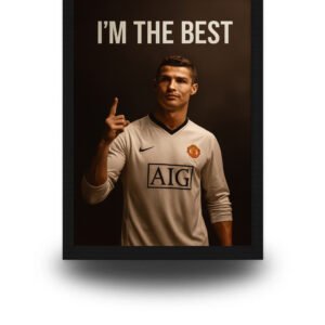 Cristiano Ronaldo "I’m The Best" Poster Frame