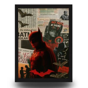 The Batman Poster Frame | Dark Knight Collage Wall Art