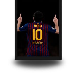 Lionel Messi Iconic Celebration Poster Frame | Barcelona No.10