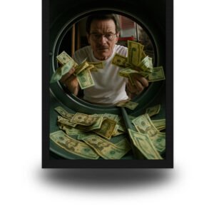 Breaking Bad Walter White Money Laundering Poster Frame