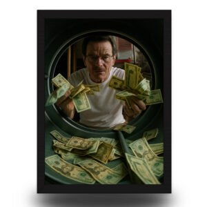 Breaking Bad Walter White Money Laundering Poster Frame