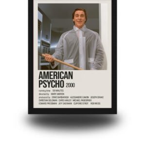 American Psycho Poster Frame | Christian Bale Wall Art