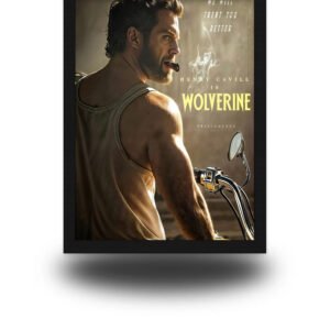 Henry Cavill Wolverine Motorcycle Poster