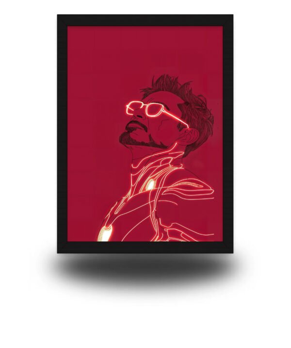 Neon Iron Man