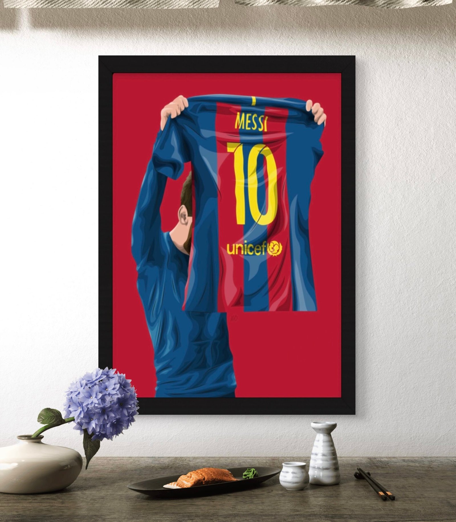Lionel Messi–10 Premium 4K Framed Poster - Image 2