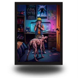 Dustin Henderson with Dart – Stranger Things