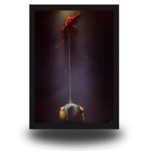 Spider-Man Saving MJ – 4K Framed Poster