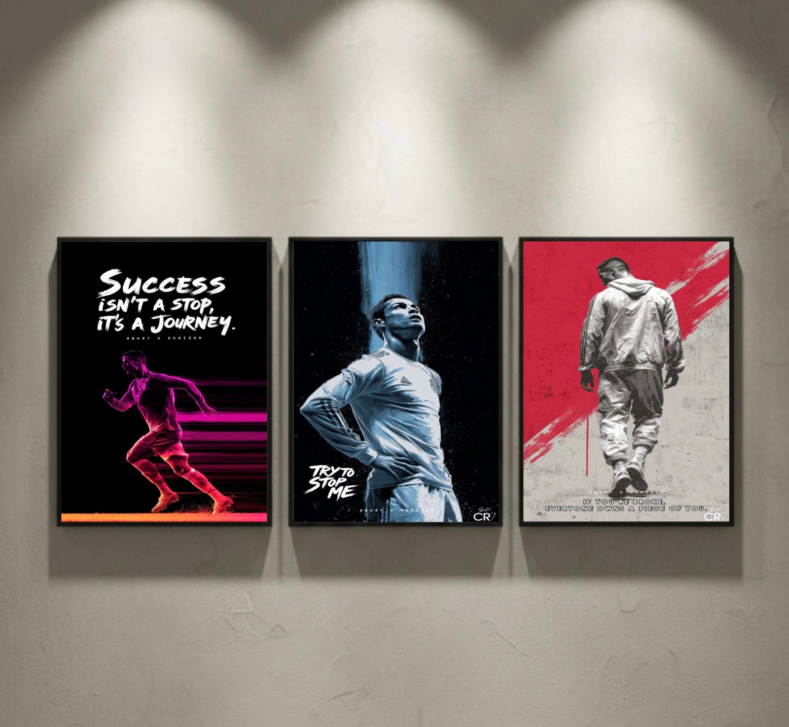 Cristiano Ronaldo Motivation 3-Frame Bundle –Set