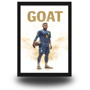 Neymar Jr GOAT – Premium 4K Framed Poster