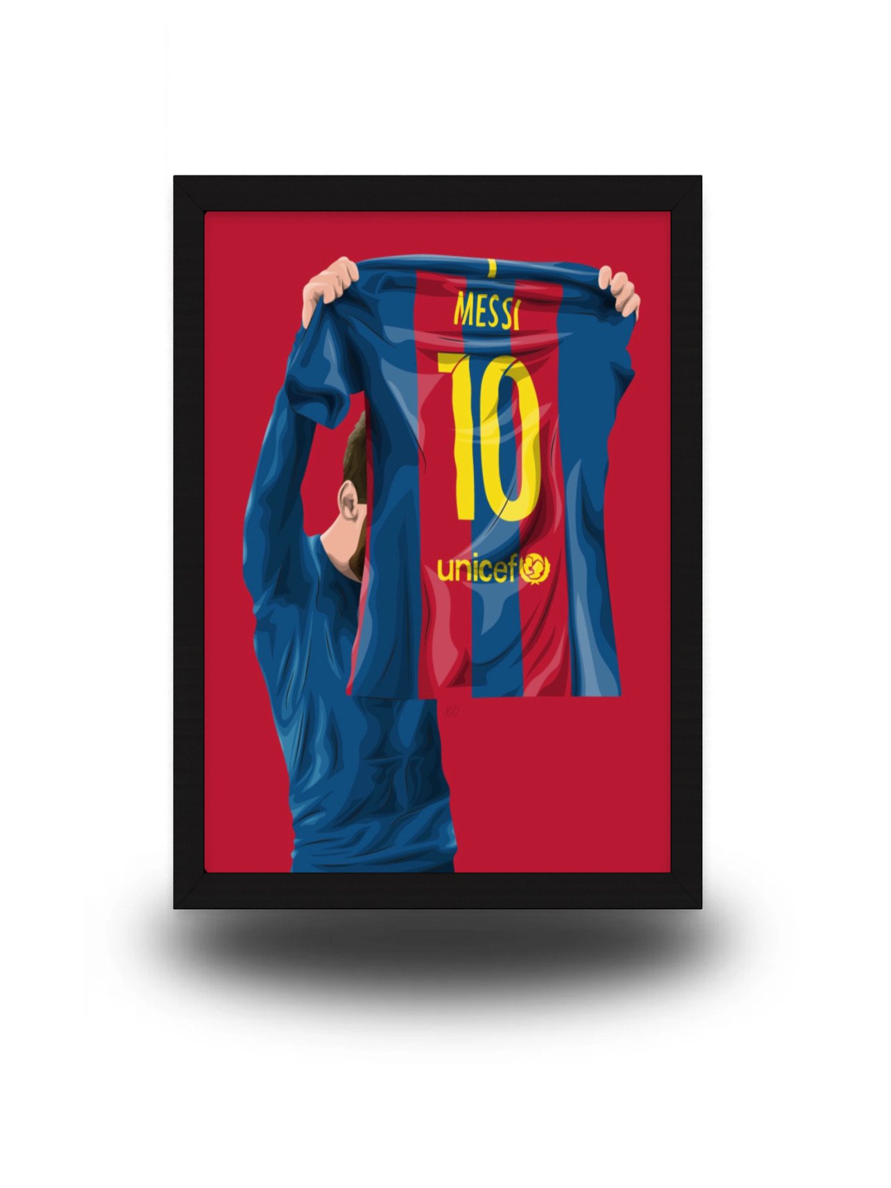 Lionel Messi–10 Premium 4K Framed Poster